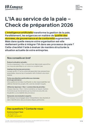 Liste de contrôle